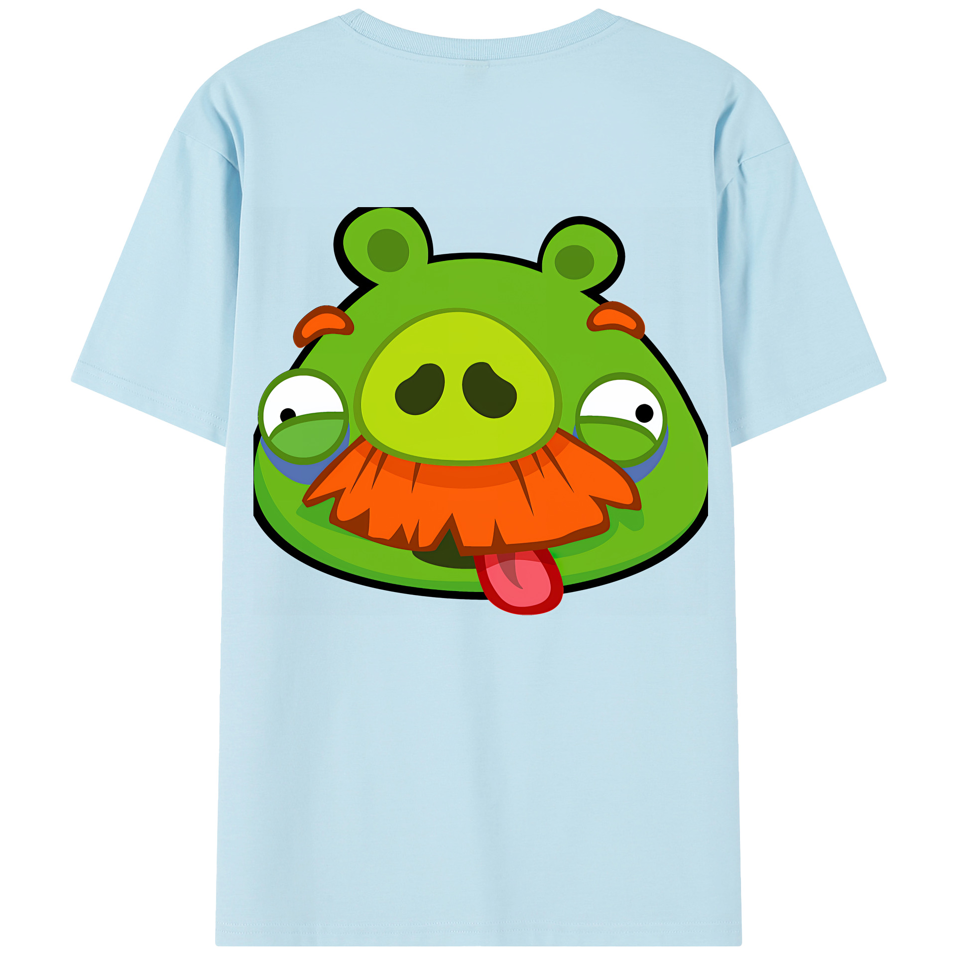 （画像用） Angry Birds アングリーバード 綿100％半袖Tシャツ（背面プリント）